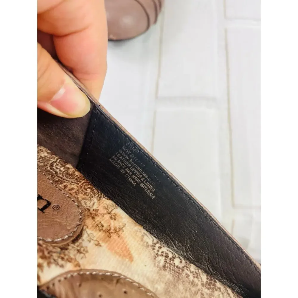 Born leather brown ballet flats size 8.5